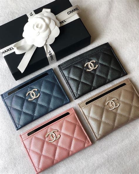 chanel small card holder|chanel small card holder price.